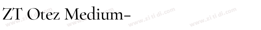 ZT Otez Medium字体转换